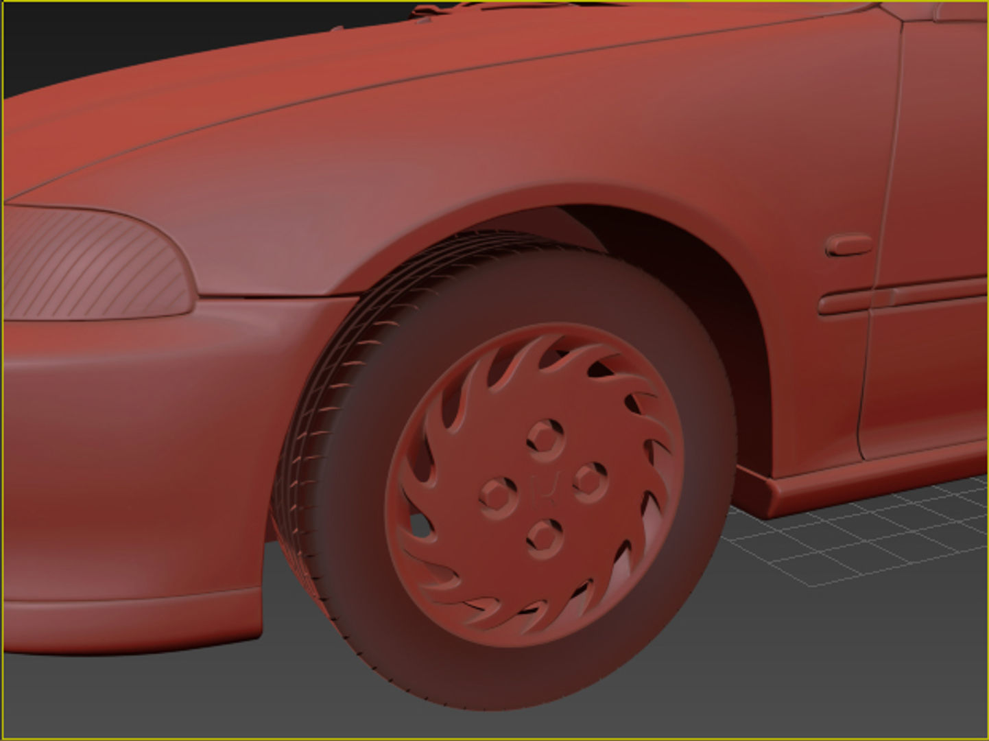 Honda Civic SI 3D model_10