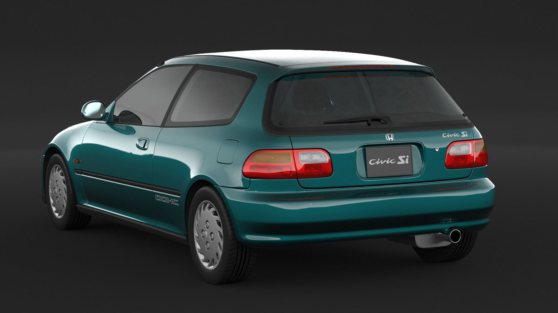Honda Civic SI 3D model_3