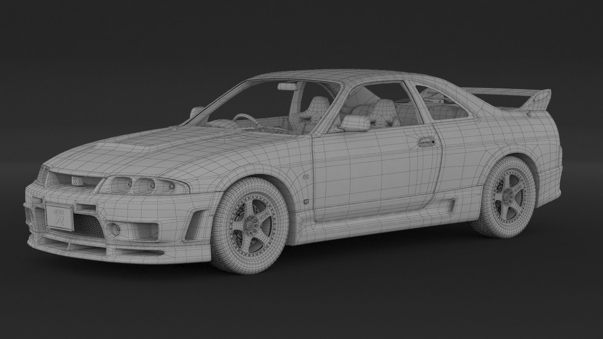 Nissan Skyline R33 400R 3D model_14