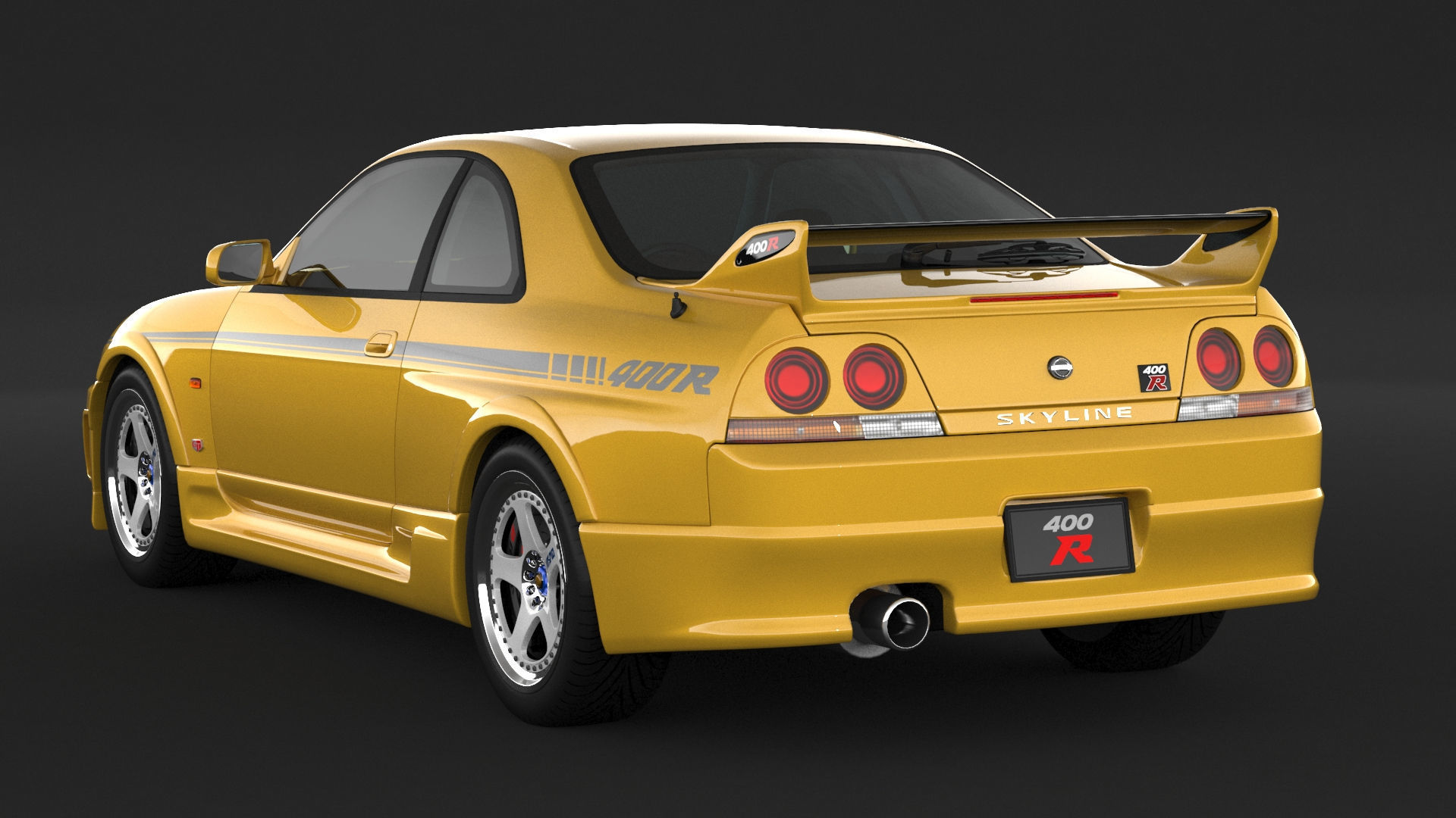 Nissan Skyline R33 400R 3D model_6