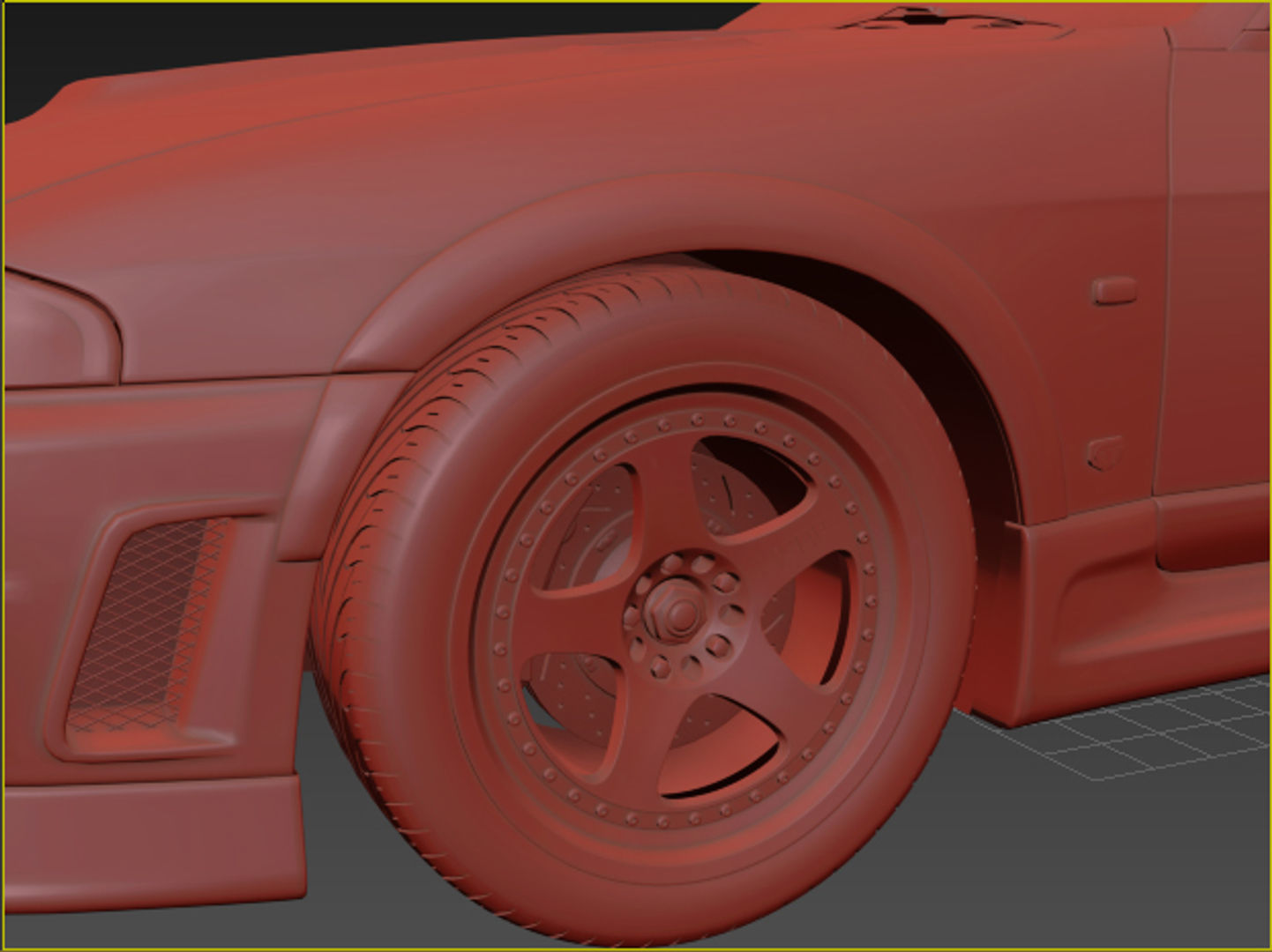 Nissan Skyline R33 400R 3D model_17