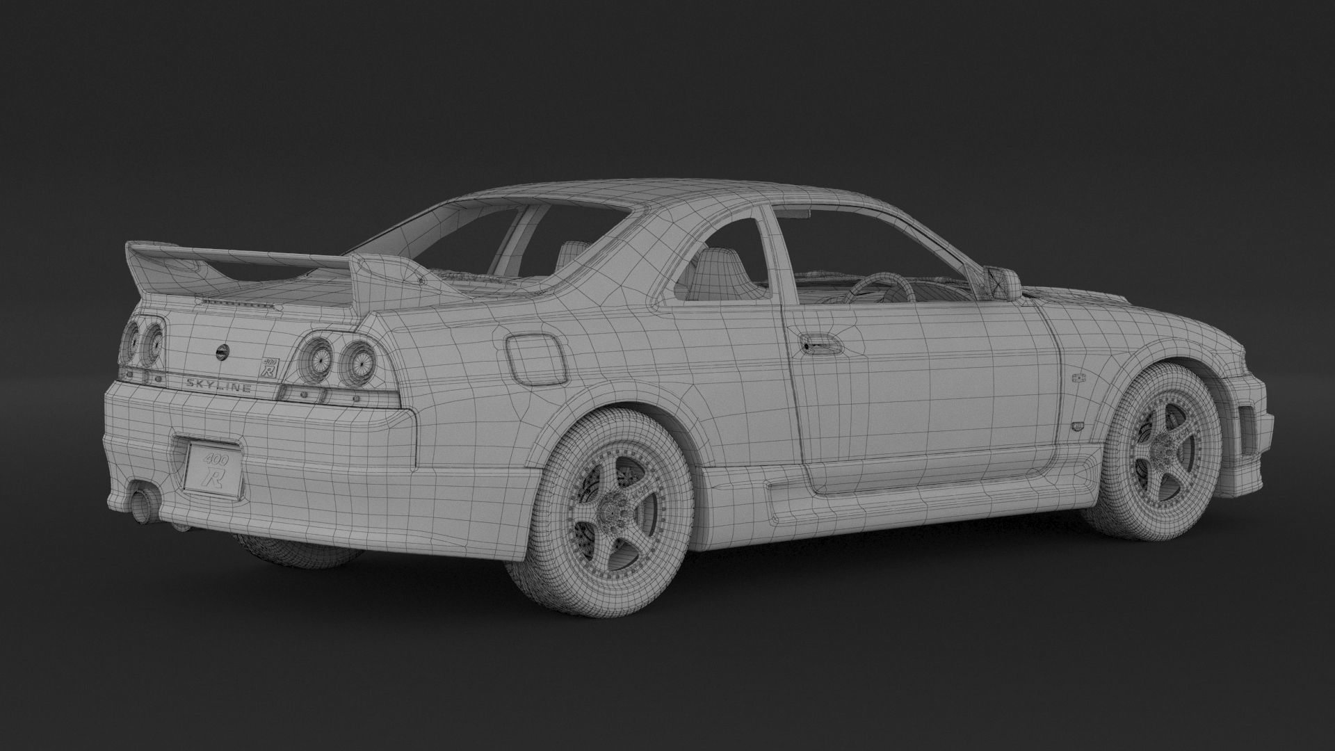 Nissan Skyline R33 400R 3D model_15