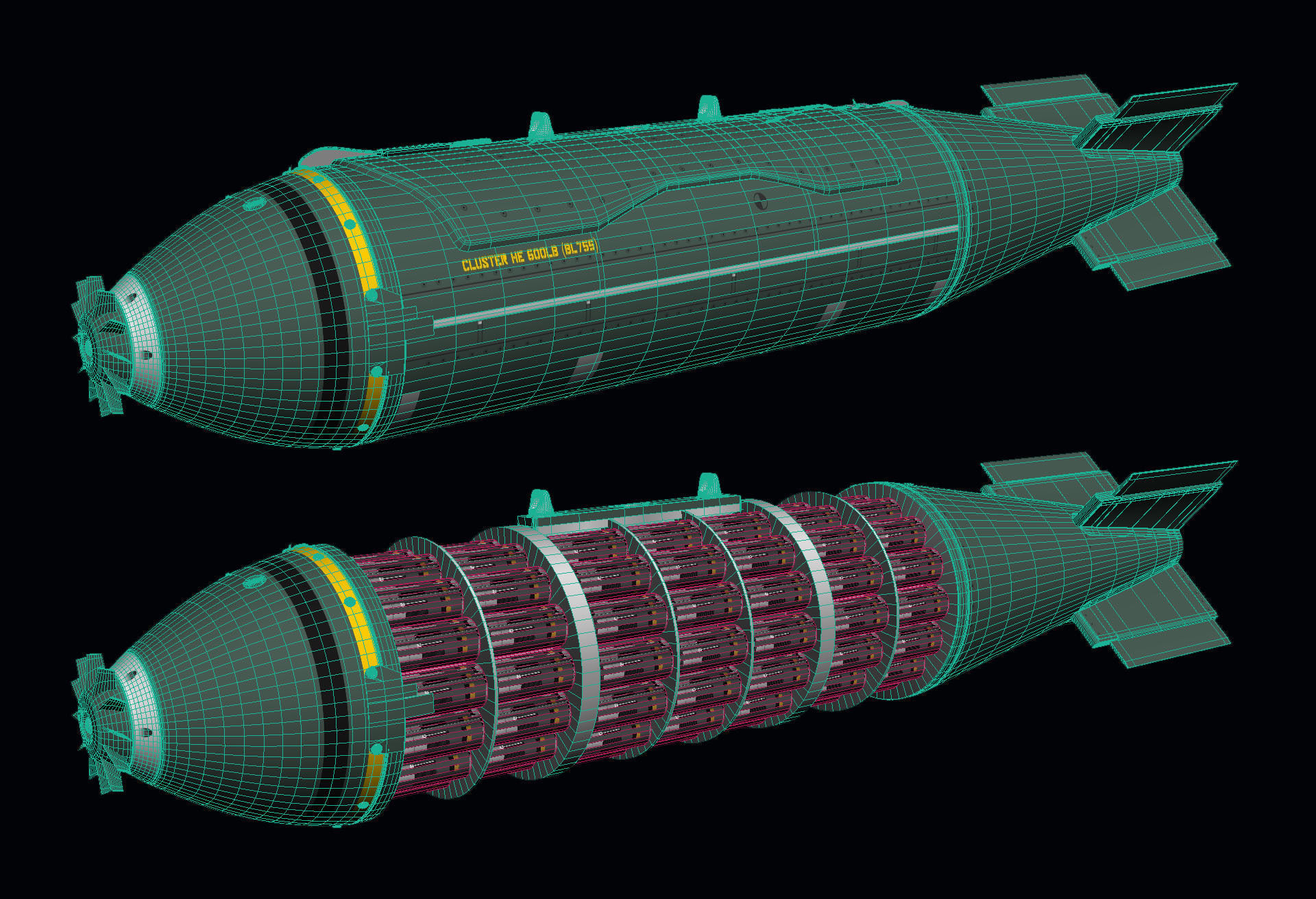 BL755 Cluster Bomb 3D model_10
