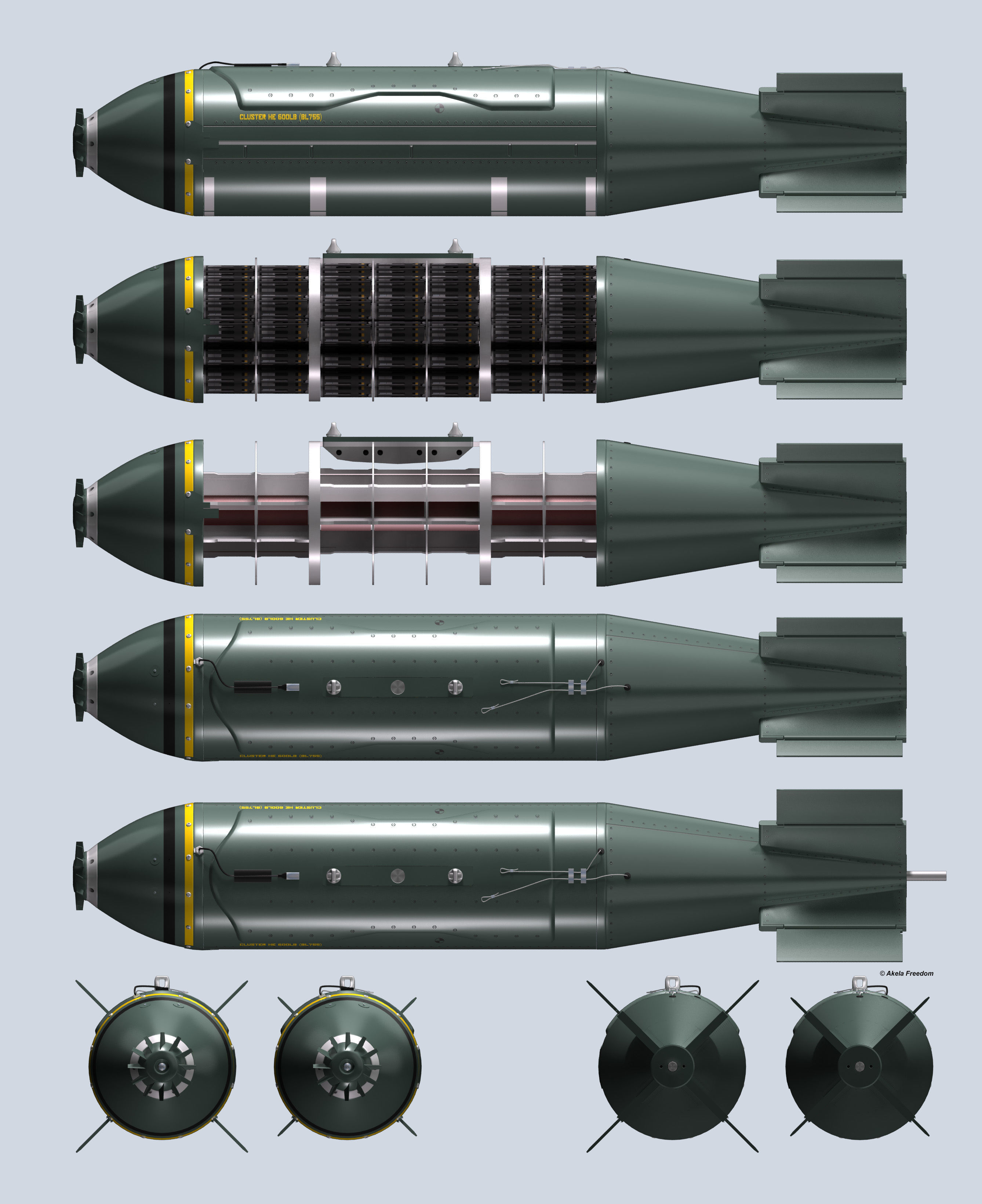 BL755 Cluster Bomb 3D model_9