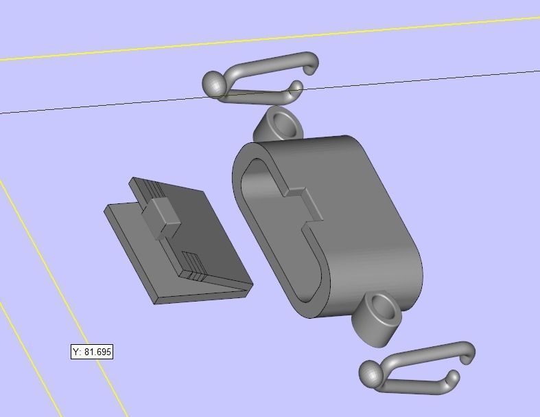 Unique Cuban Link Chain  3D print model_3