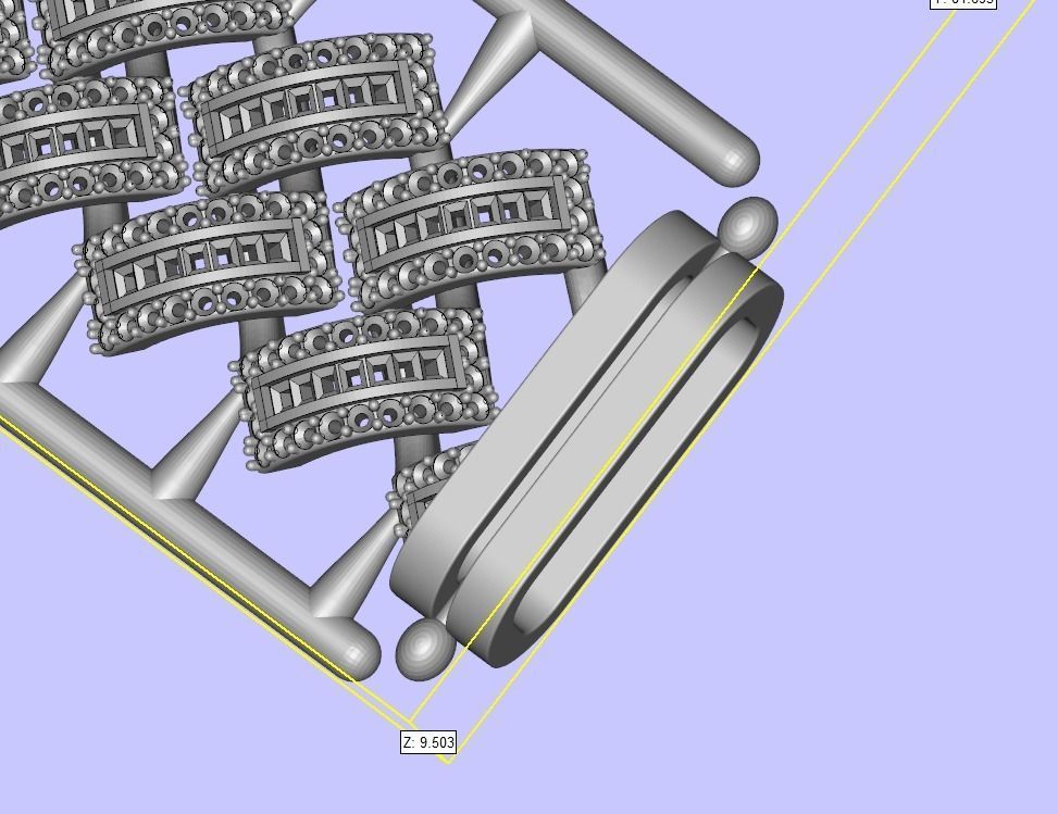 Unique Cuban Link Chain  3D print model_6