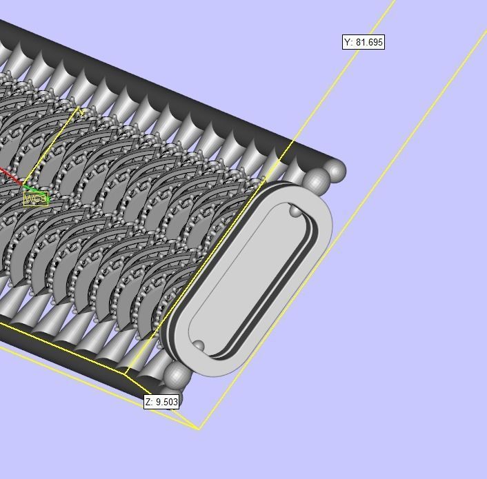 Unique Cuban Link Chain  3D print model_7