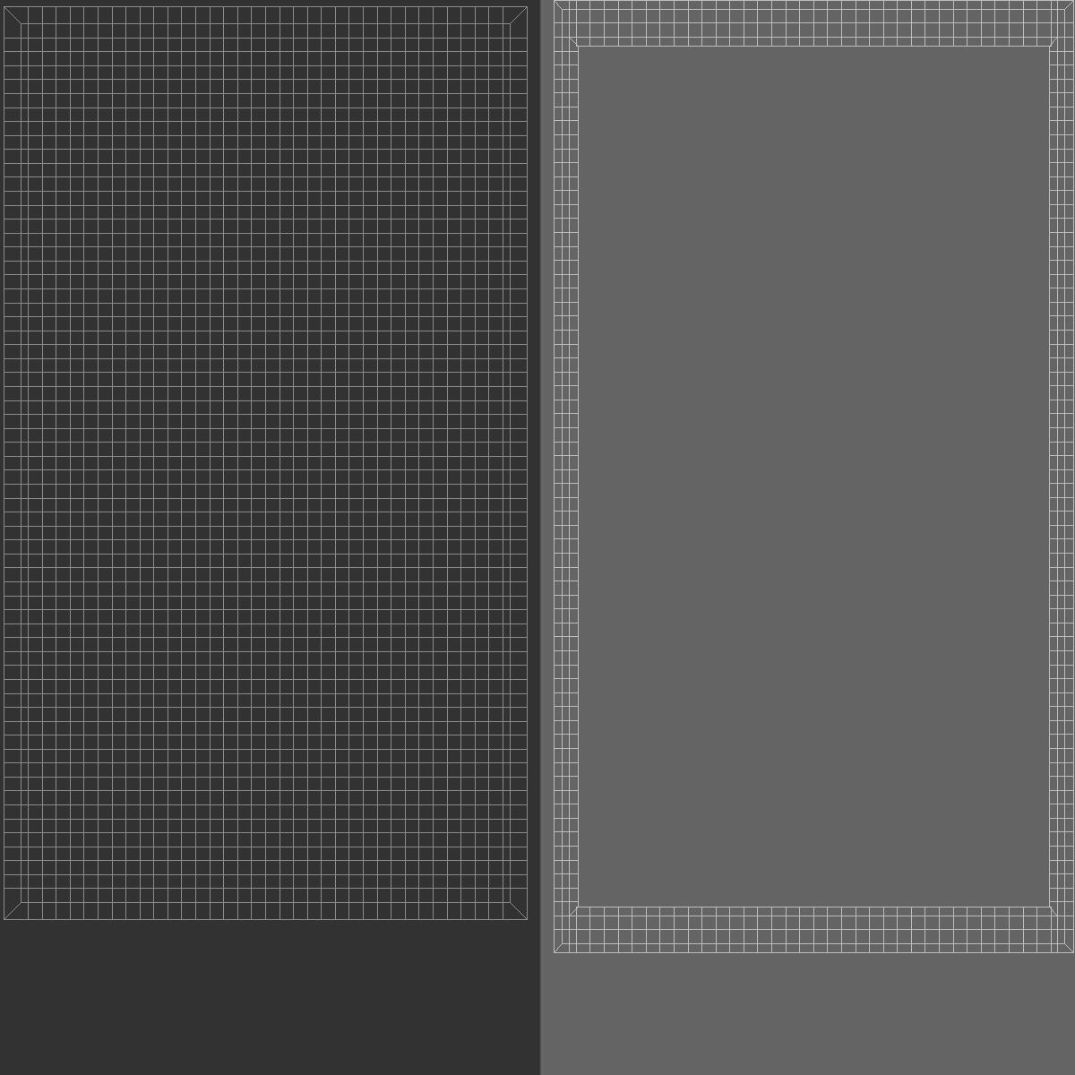 White Small Bath Towel Set - flat crumpled shower beach towels Low-poly 3D model_5