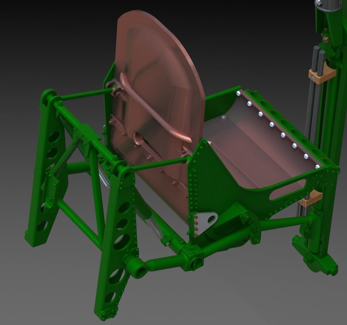 Spitfire Hight definition work Cockpit STL FILES 3D print model 3D print model_32