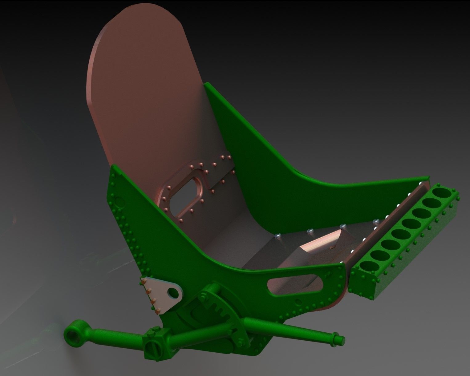 Spitfire Hight definition work Cockpit STL FILES 3D print model 3D print model_26
