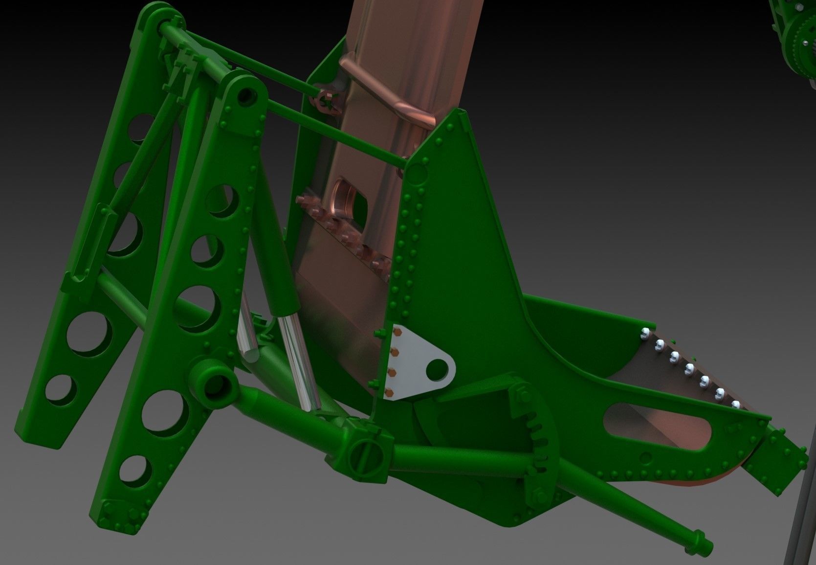 Spitfire Hight definition work Cockpit STL FILES 3D print model 3D print model_33