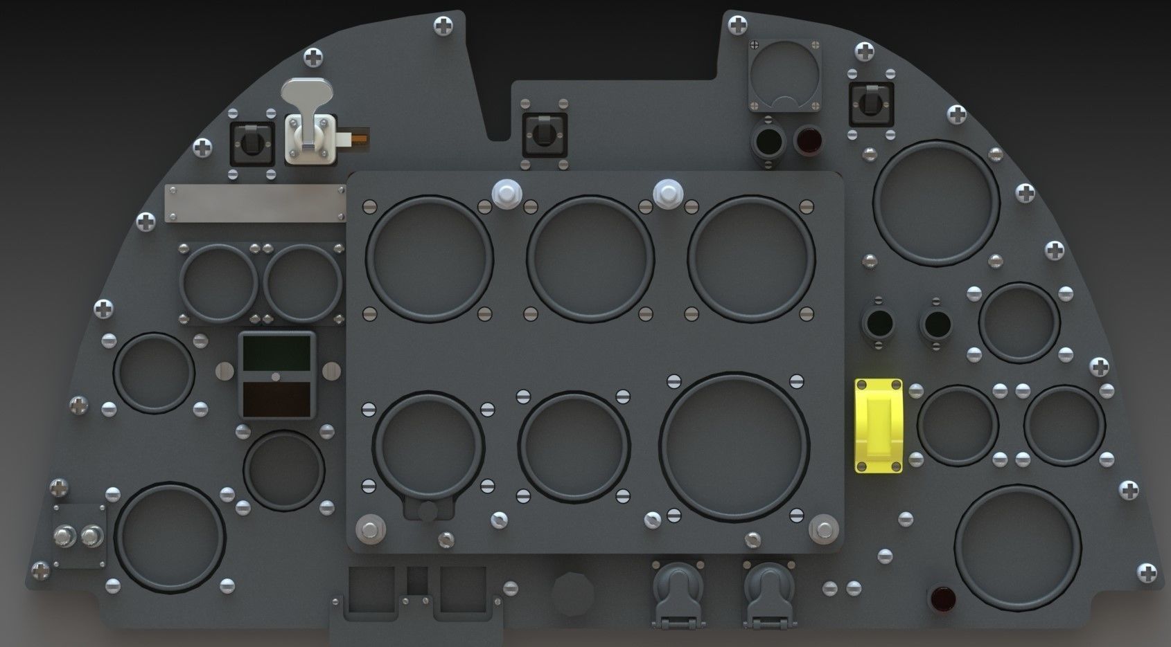 Spitfire Hight definition work Cockpit STL FILES 3D print model 3D print model_1