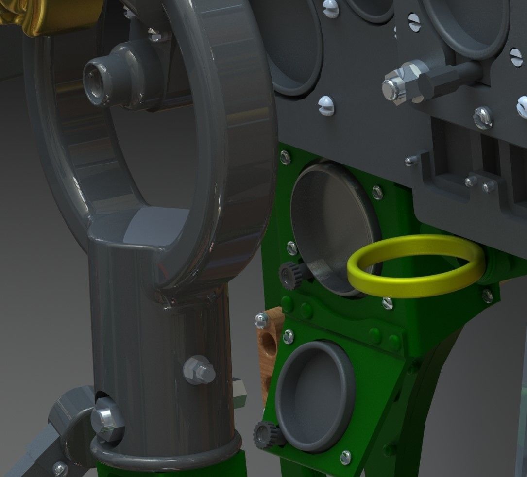 Spitfire Hight definition work Cockpit STL FILES 3D print model 3D print model_52