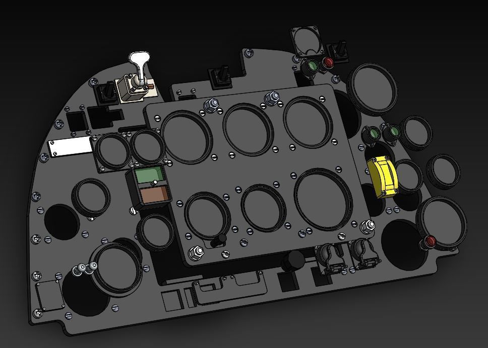 Spitfire Hight definition work Cockpit STL FILES 3D print model 3D print model_5