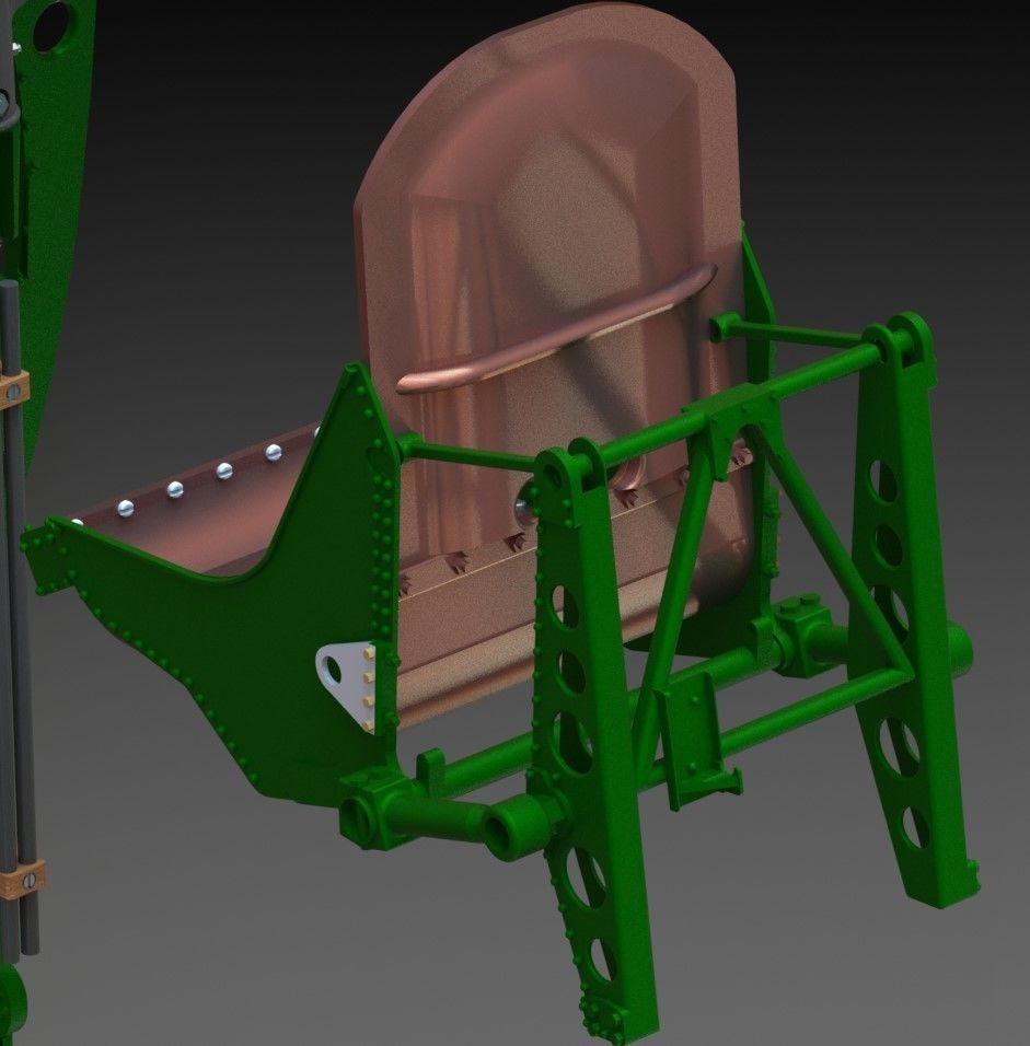 Spitfire Hight definition work Cockpit STL FILES 3D print model 3D print model_29