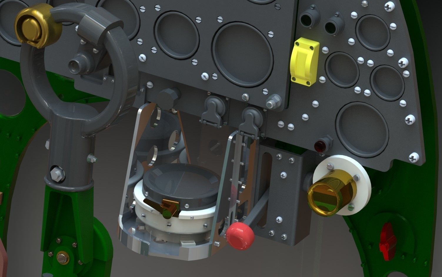 Spitfire Hight definition work Cockpit STL FILES 3D print model 3D print model_4