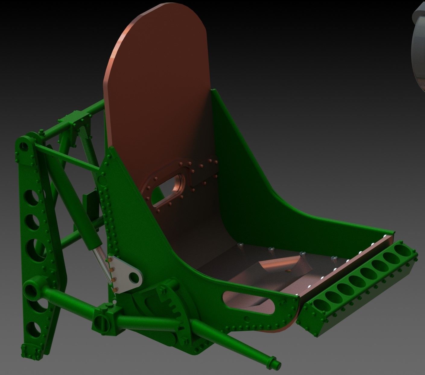 Spitfire Hight definition work Cockpit STL FILES 3D print model 3D print model_31