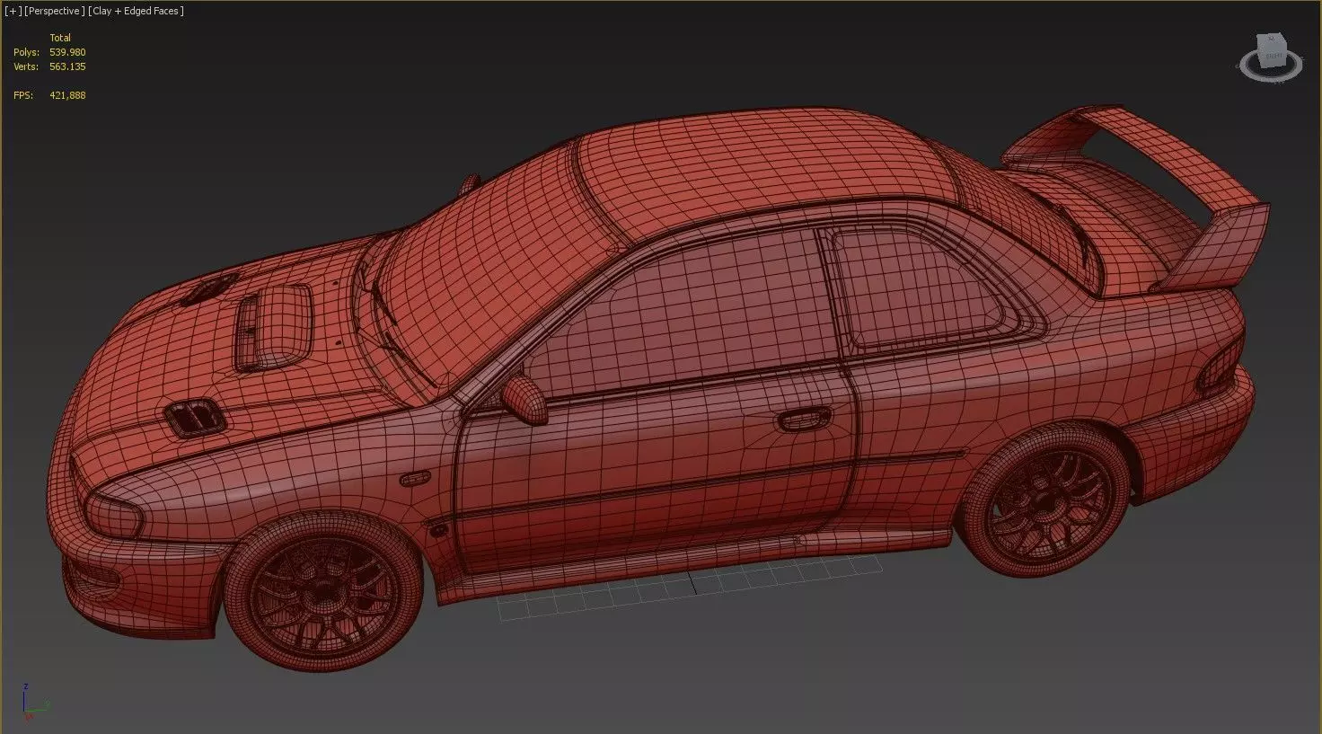 Subaru Impreza 22b STI 3D model_16