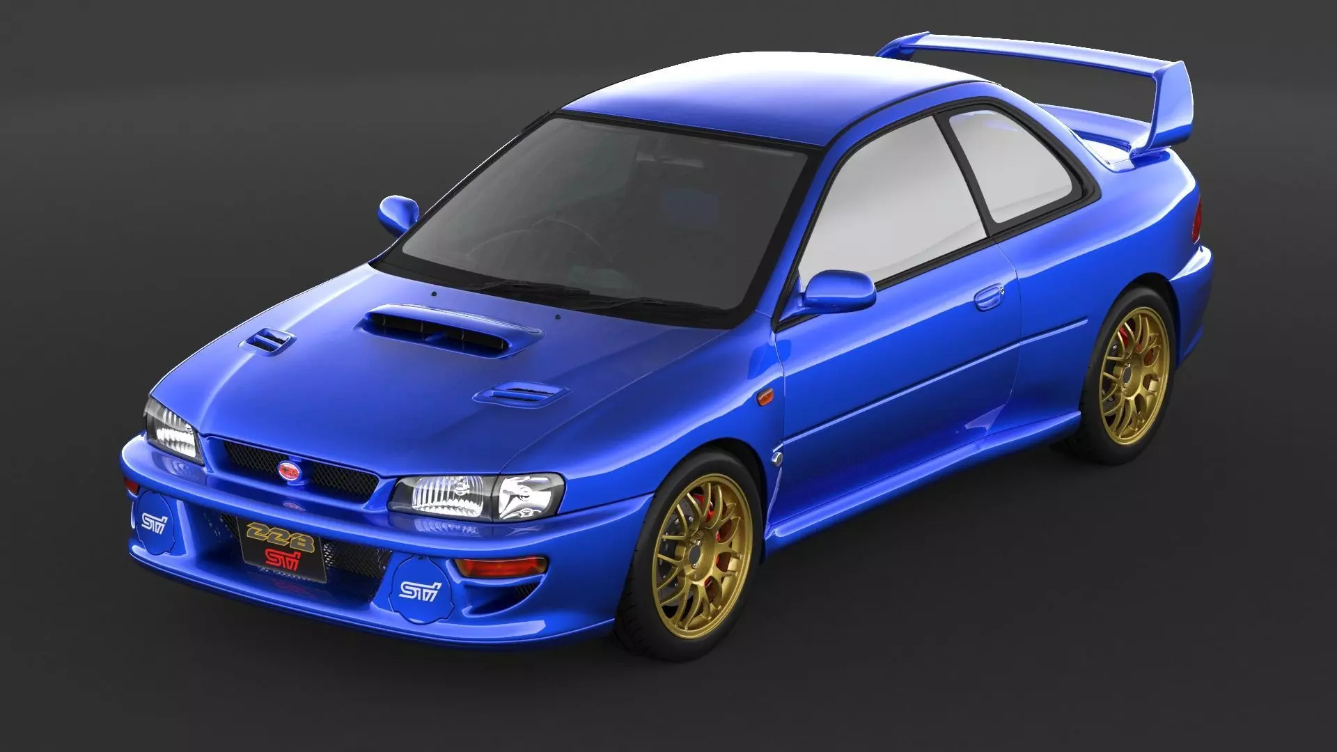 Subaru Impreza 22b STI 3D model_5