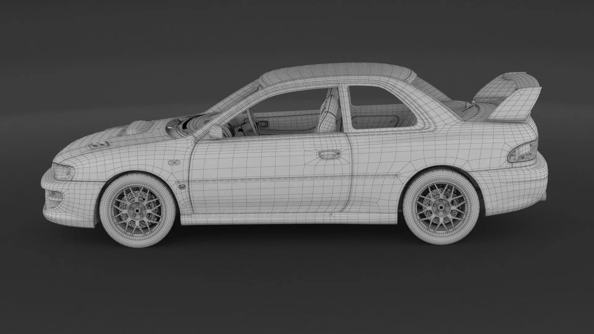 Subaru Impreza 22b STI 3D model_9
