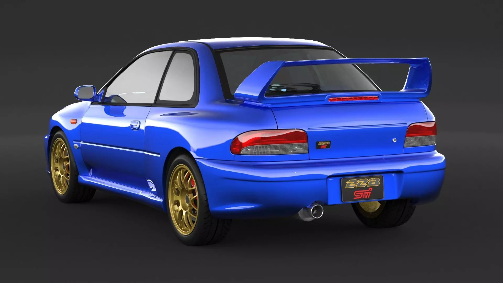 Subaru Impreza 22b STI 3D model_3