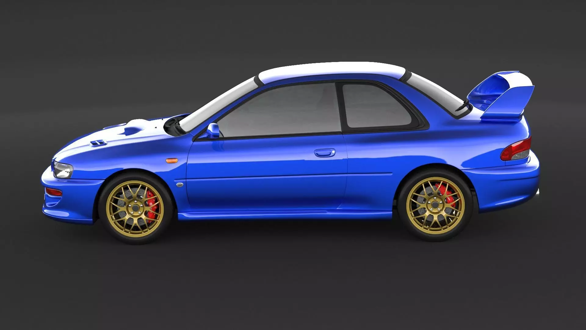 Subaru Impreza 22b STI 3D model_4