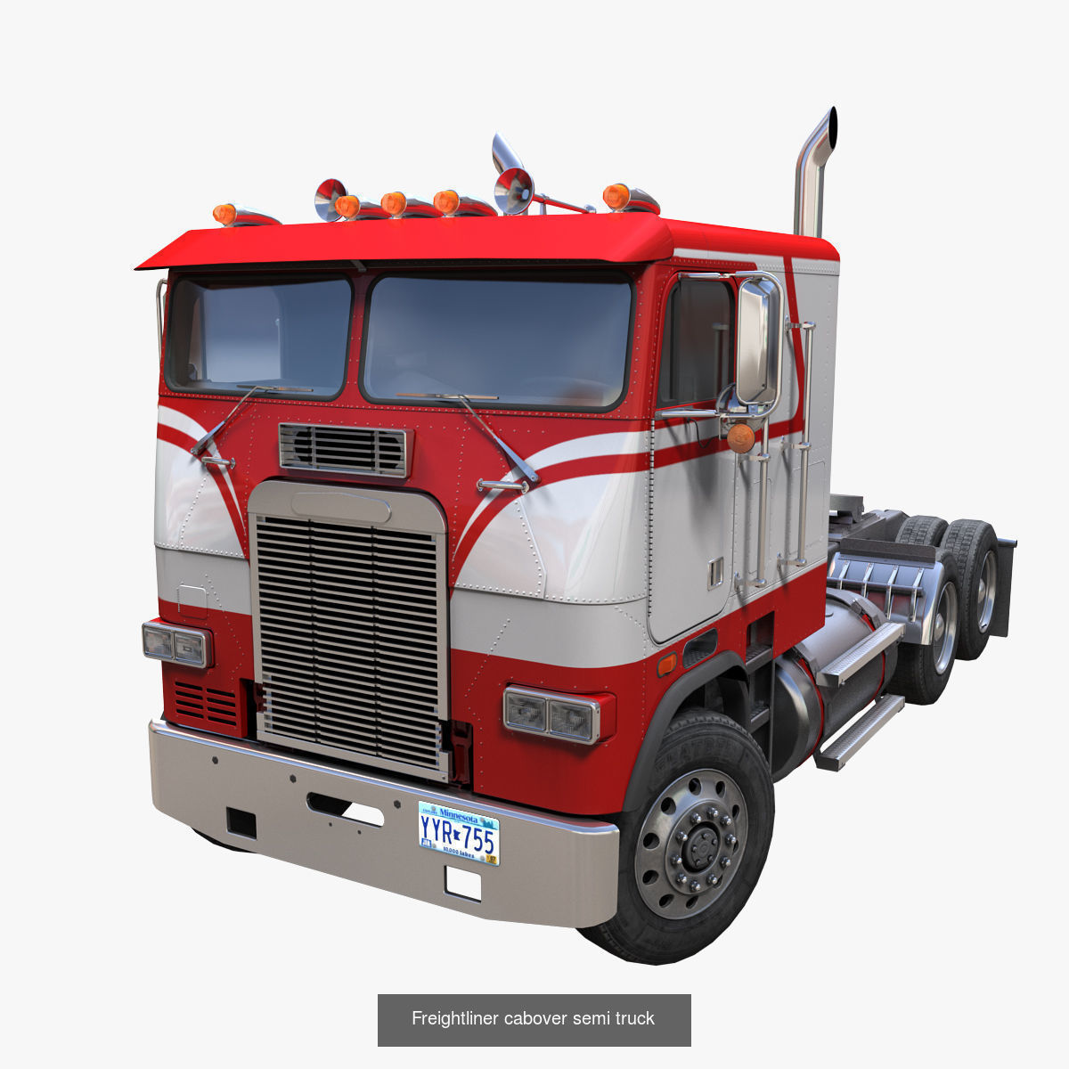 Freightliner FLT cabovers  3D Model Collection_2