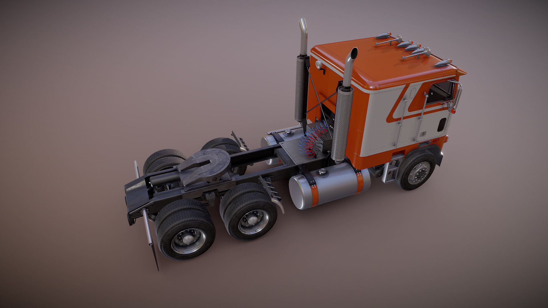 Freightliner FLT cabovers  3D Model Collection_24