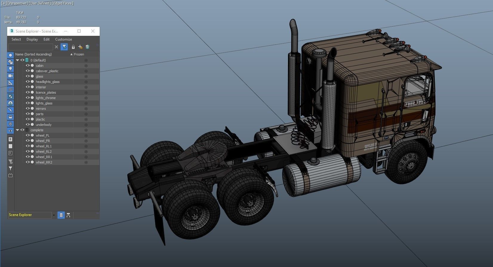Freightliner FLT cabovers  3D Model Collection_35