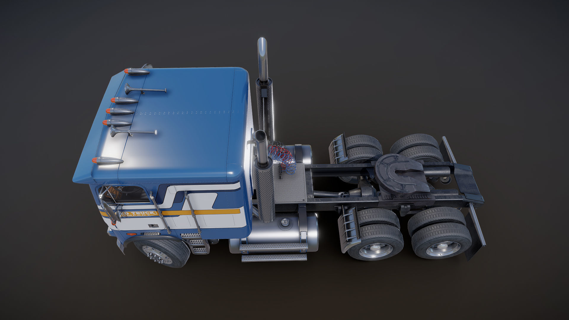 Freightliner FLT cabovers  3D Model Collection_27