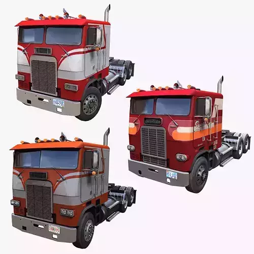 Freightliner FLT cabovers  3D Model Collection