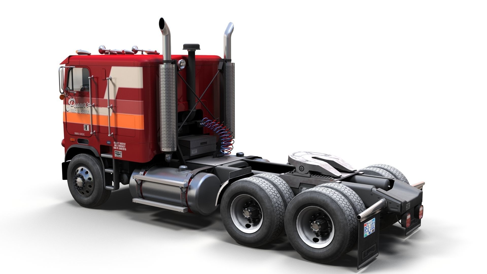 Freightliner FLT cabovers  3D Model Collection_17