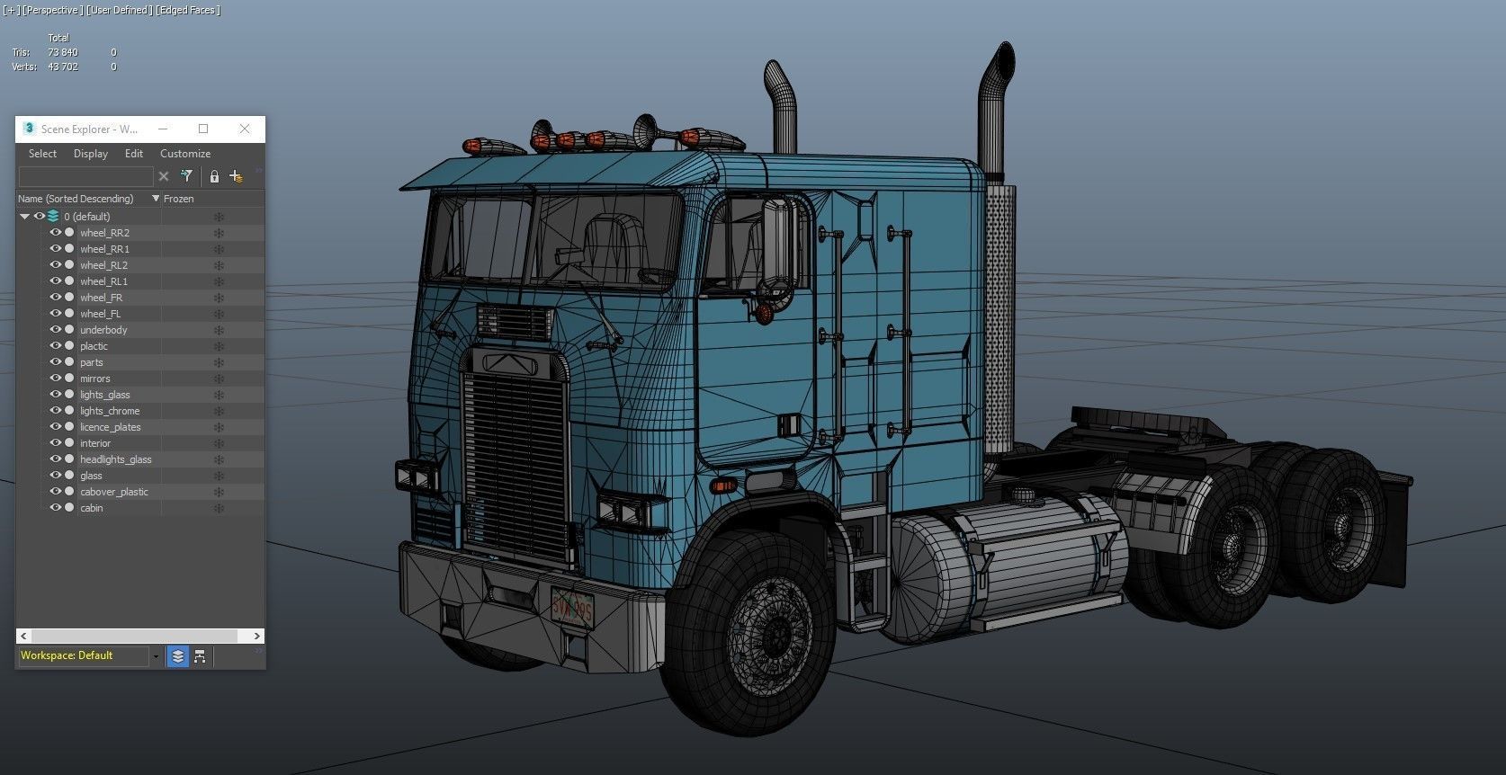 Freightliner FLT cabovers  3D Model Collection_39