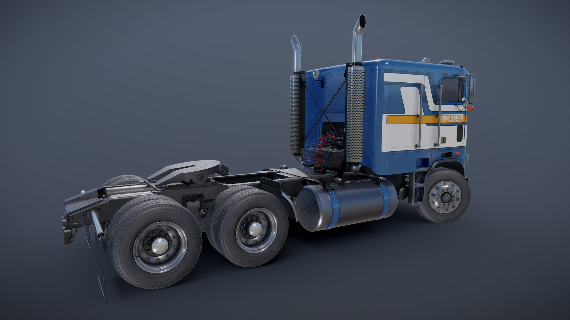 Freightliner FLT cabovers  3D Model Collection_29