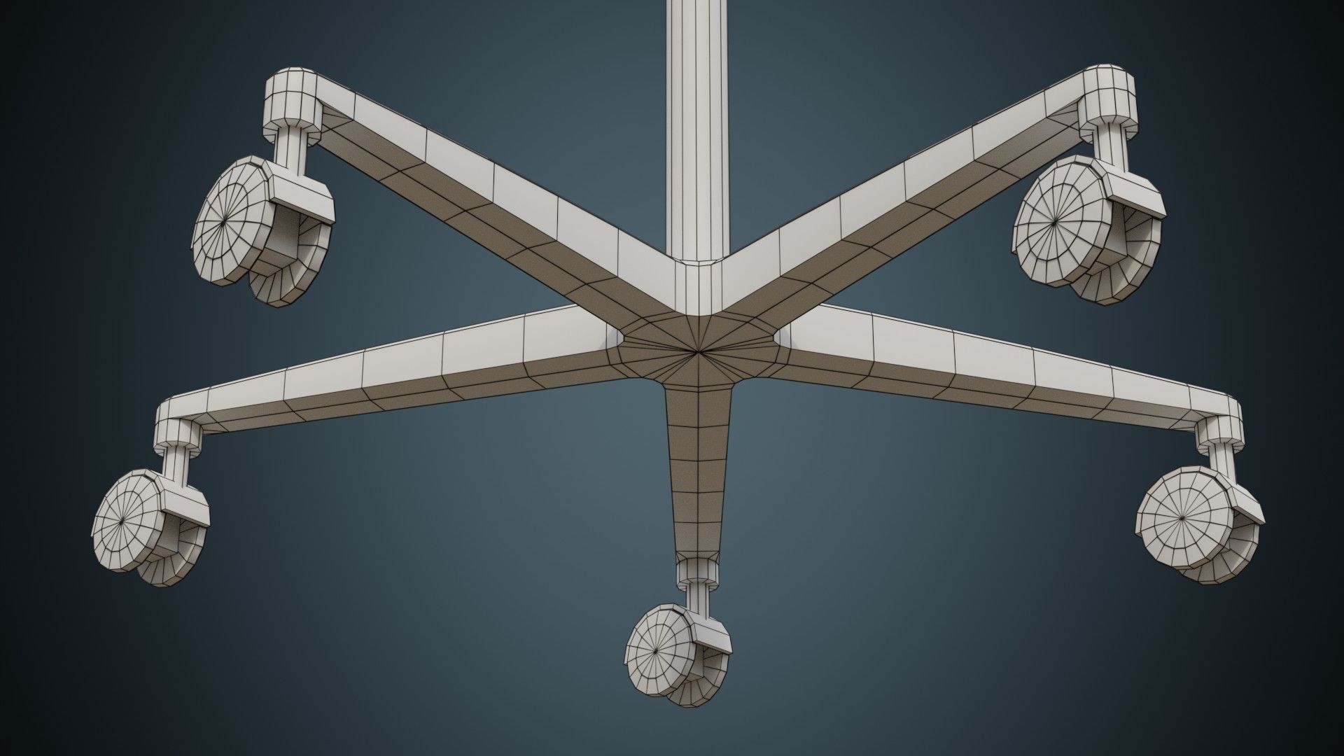 IV Stand 1A Low-poly 3D model_9