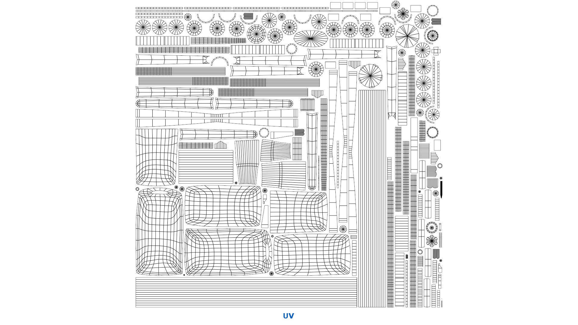 IV Stand 1A Low-poly 3D model_10