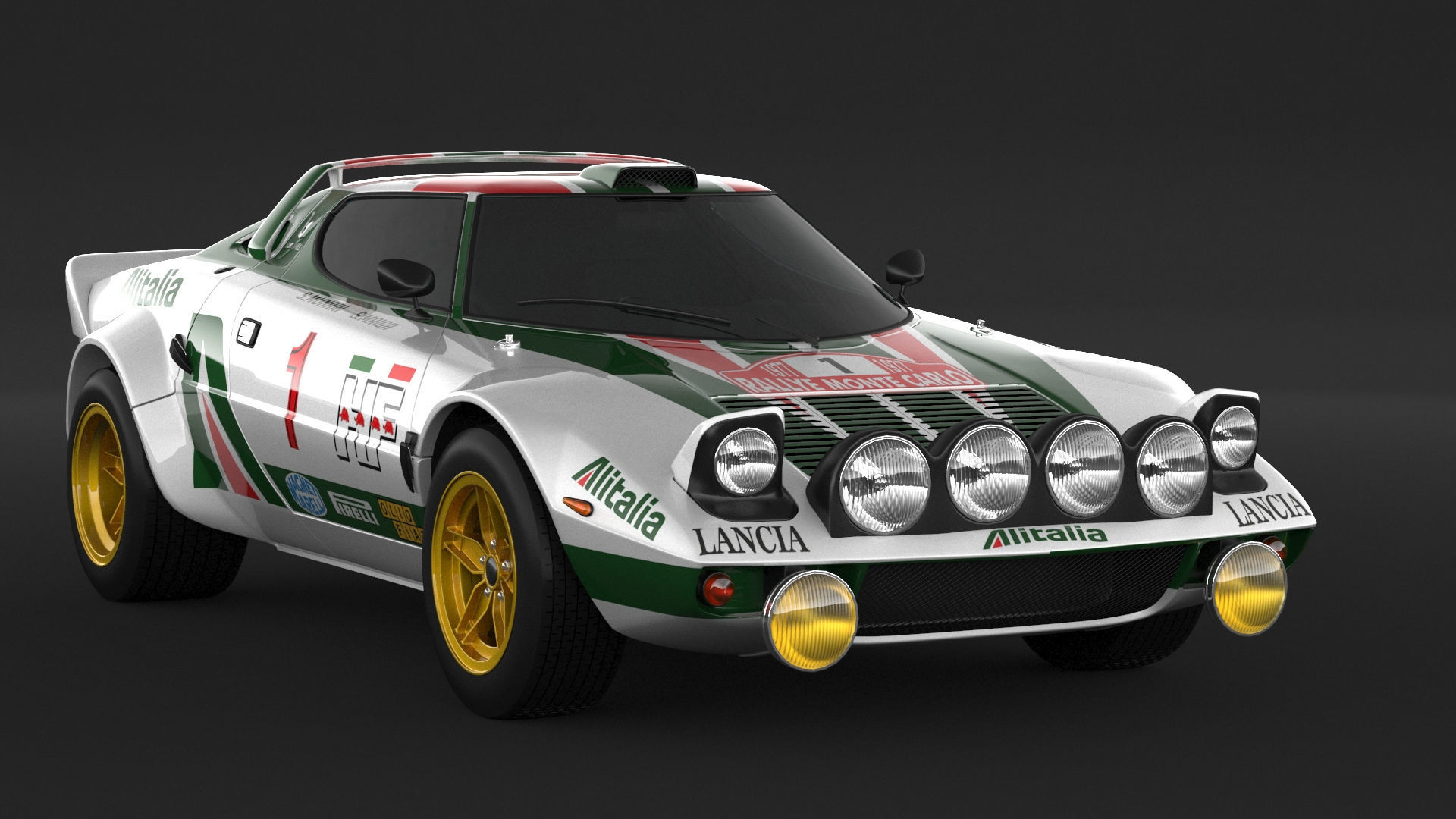 Lancia Stratos HF Rally  3D model_2