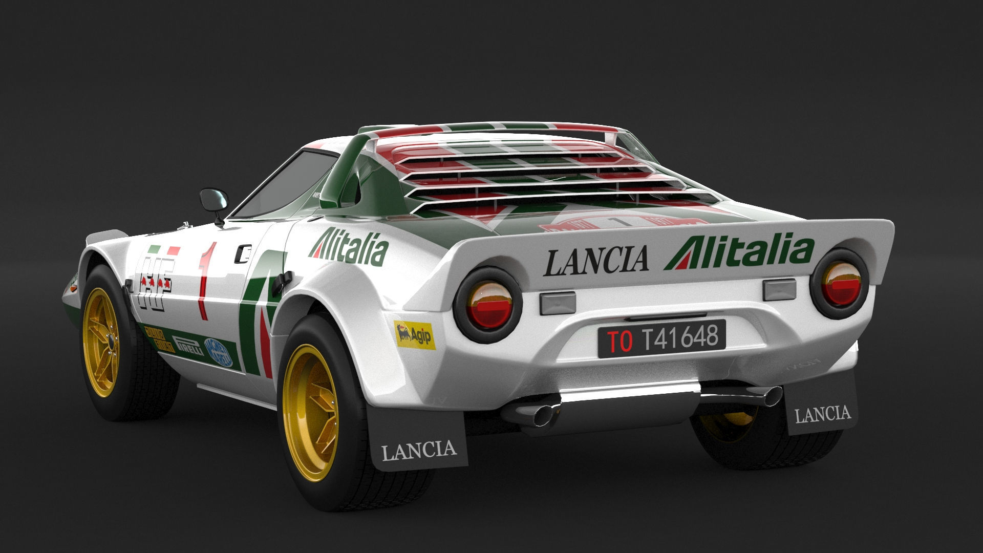 Lancia Stratos HF Rally  3D model_3
