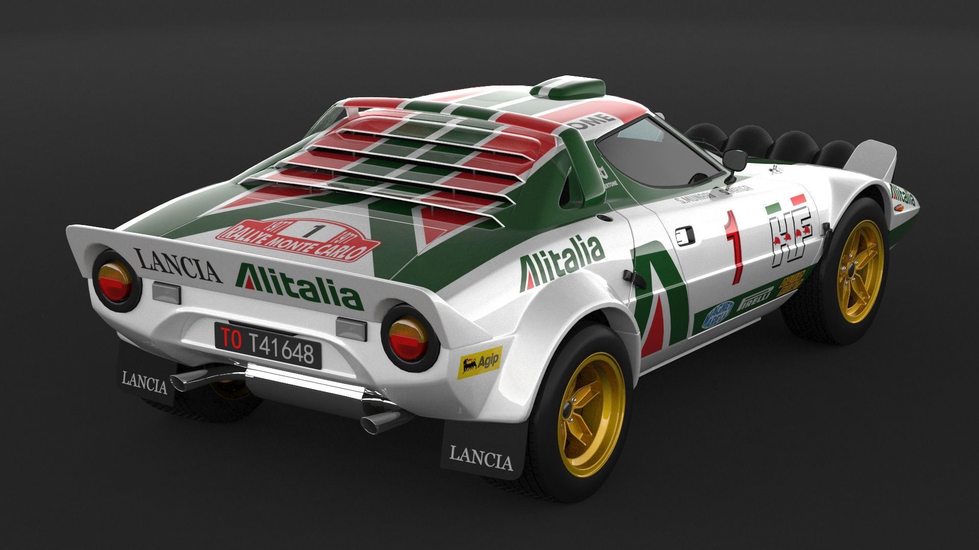 Lancia Stratos HF Rally  3D model_6