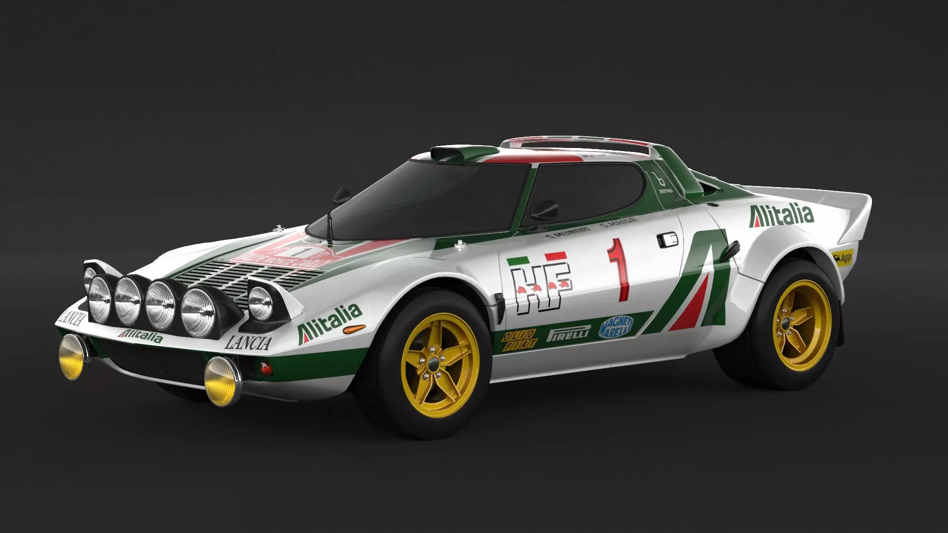 Lancia Stratos HF Rally  3D model_0