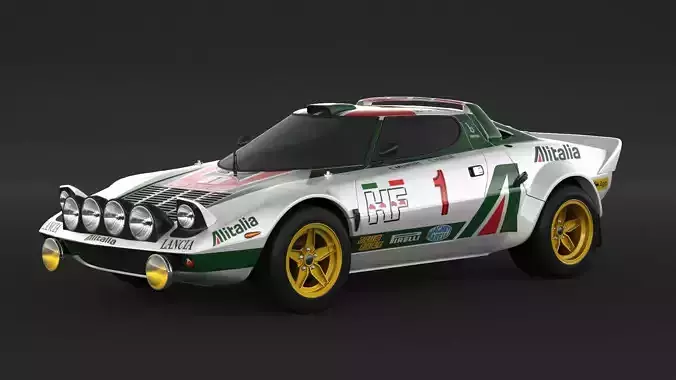 Lancia Stratos HF Rally  3D model
