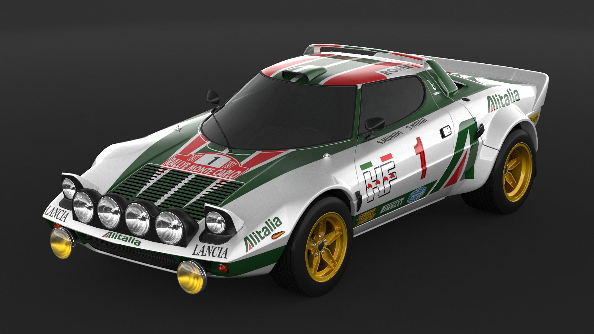 Lancia Stratos HF Rally  3D model_5