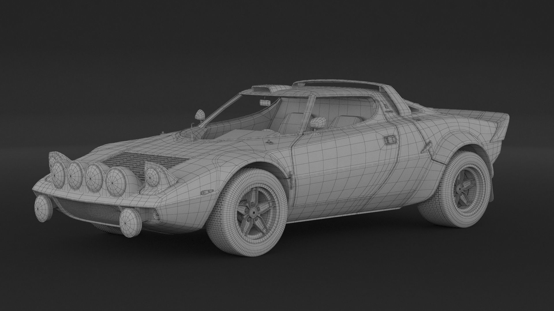Lancia Stratos HF Rally  3D model_8