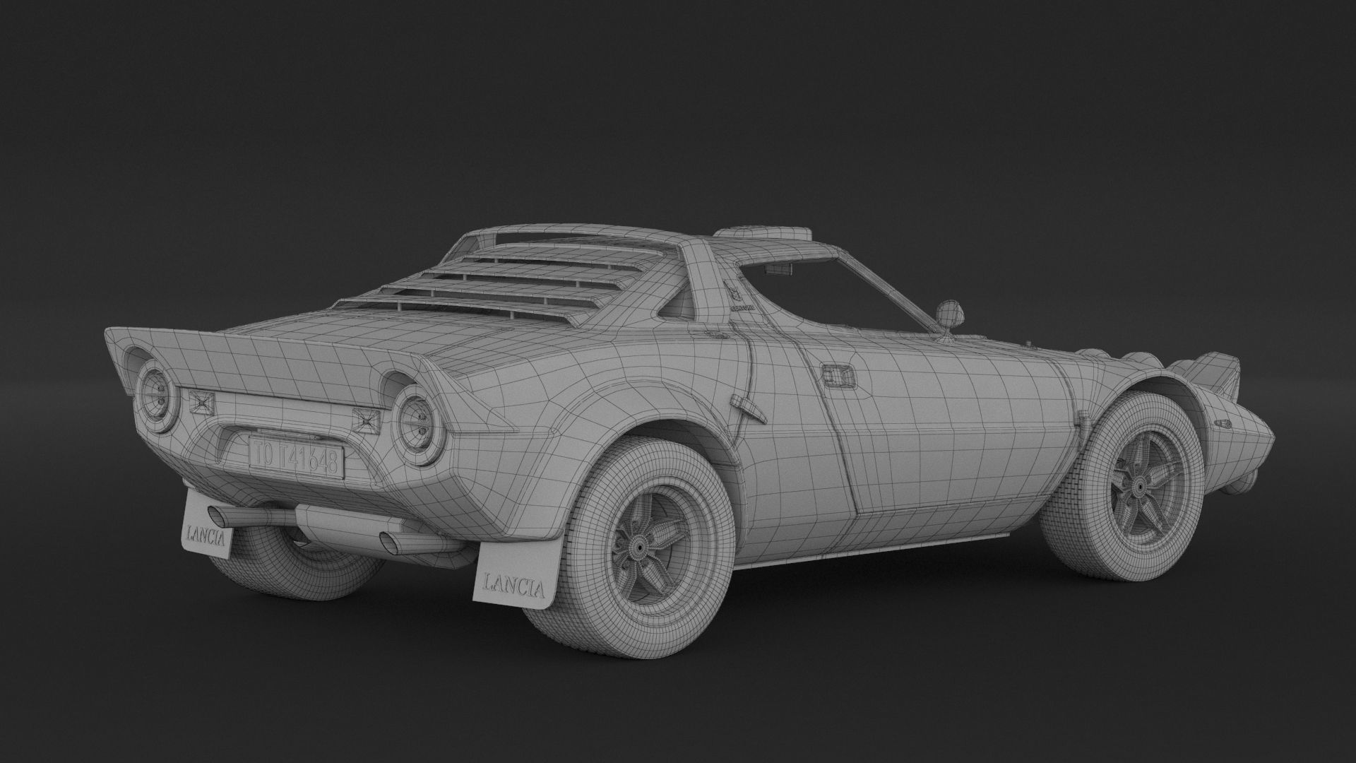 Lancia Stratos HF Rally  3D model_9