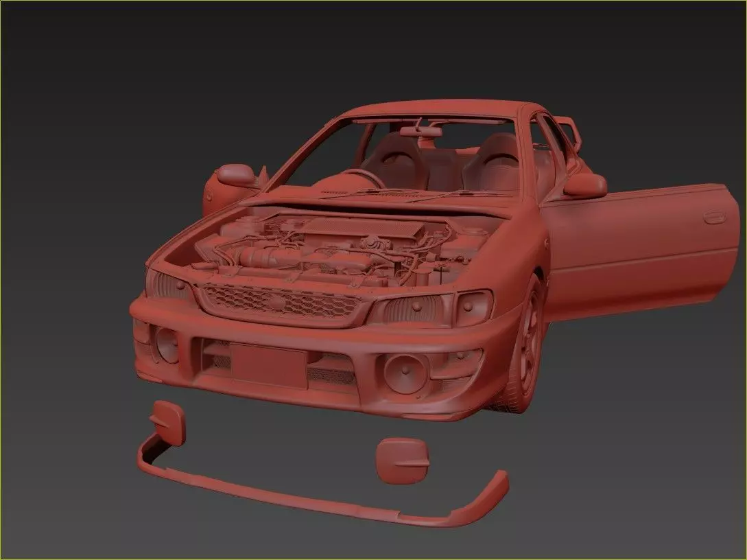 Subaru Impreza WRX STI 3D model_11