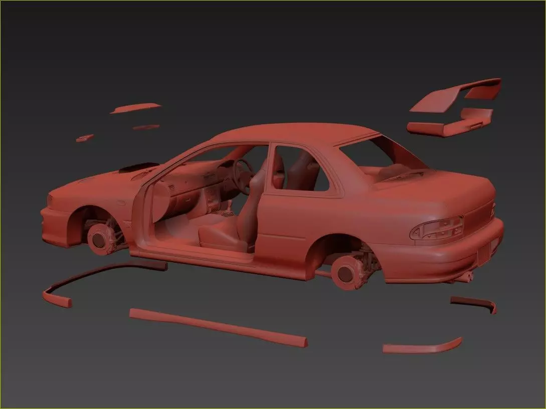 Subaru Impreza WRX STI 3D model_15