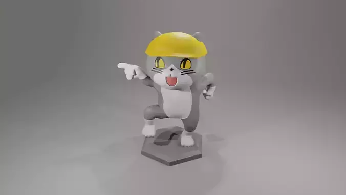 Genbaneko 3D print model
