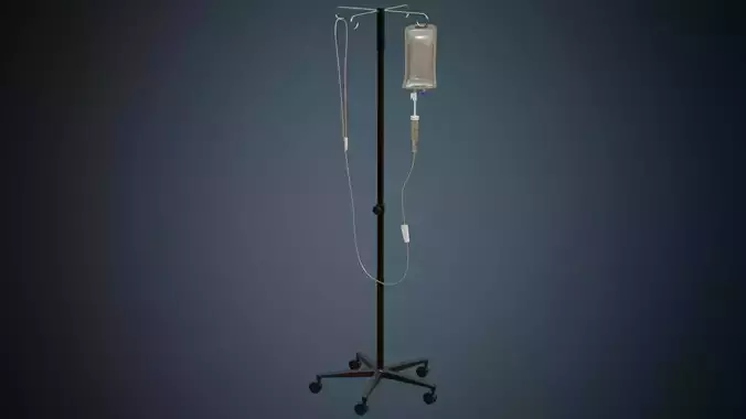 IV Stand 1 Basic Low-poly 3D model