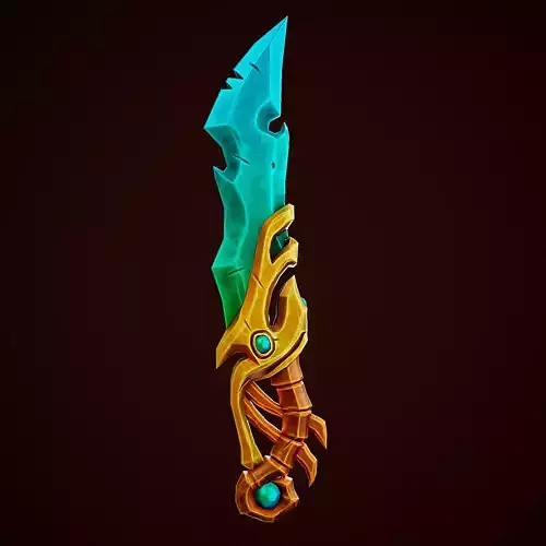 Gold-Krystall Stylize Sword