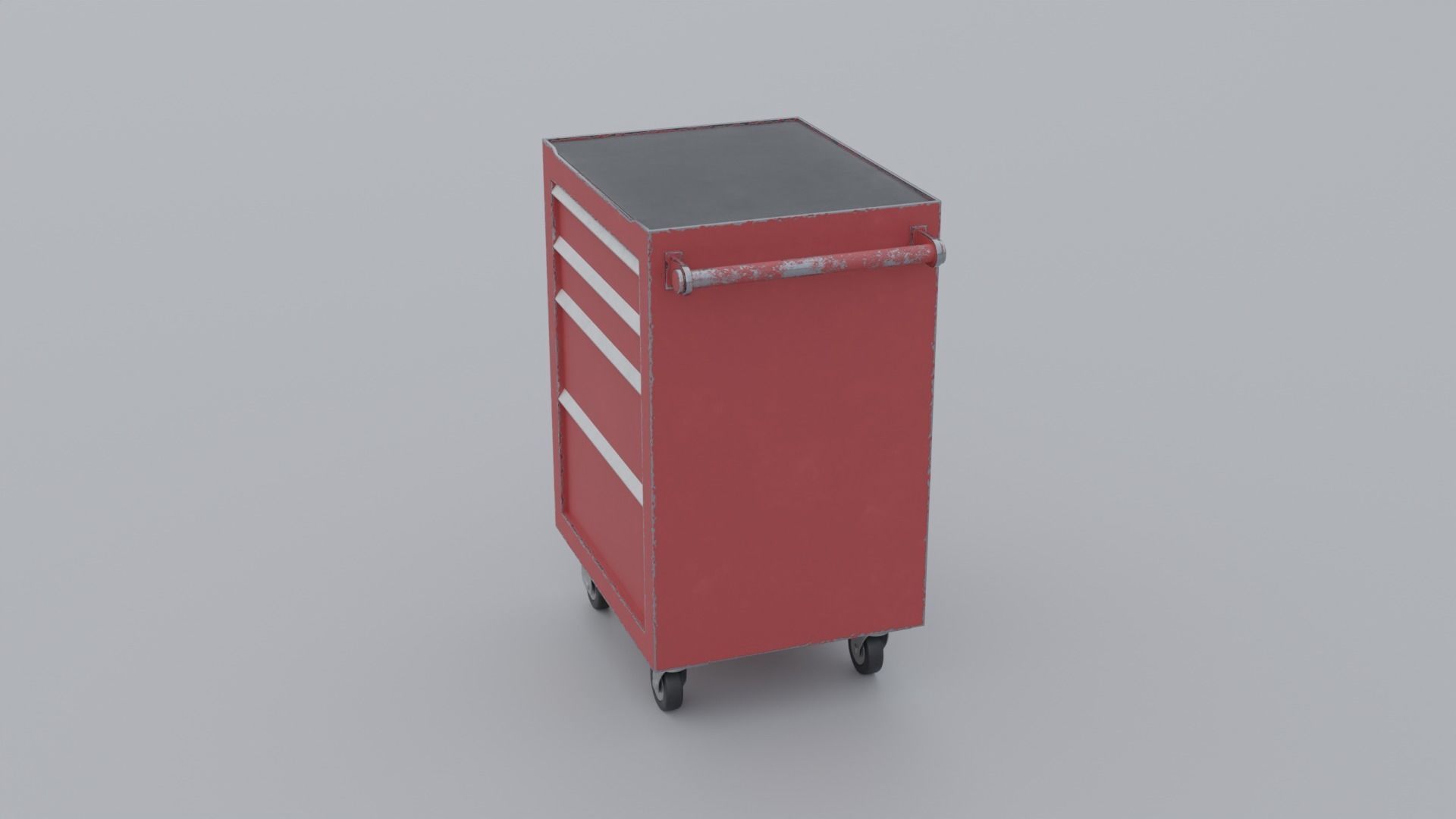 Tool Cabinet Low-poly 3D model_4